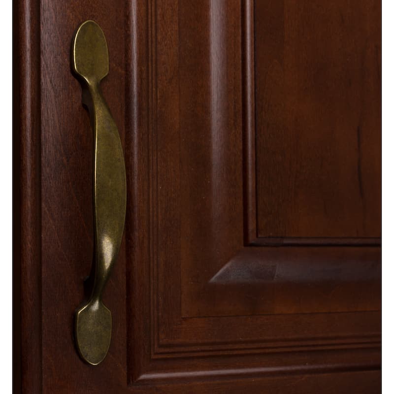 GlideRite 3-inch Antique Brass Classic Cabinet Pulls (Pack of 10)