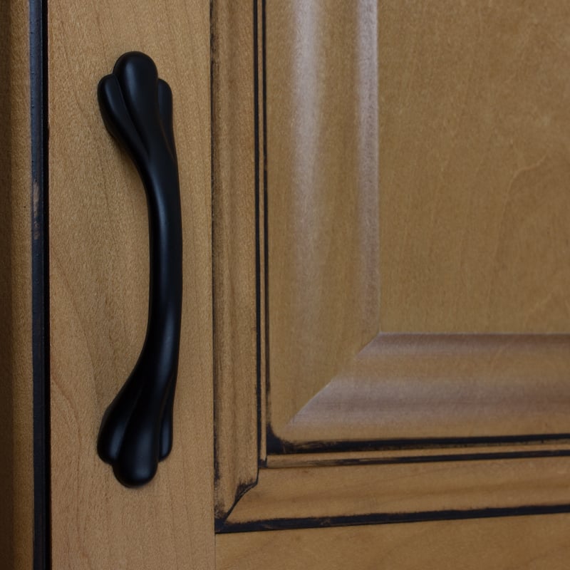 GlideRite 3 inch Matte Black Classic Paw Cabinet Pulls (Pack of 10)