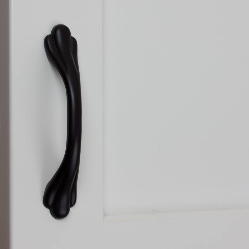 GlideRite 3 inch Matte Black Classic Paw Cabinet Pulls (Pack of 10)