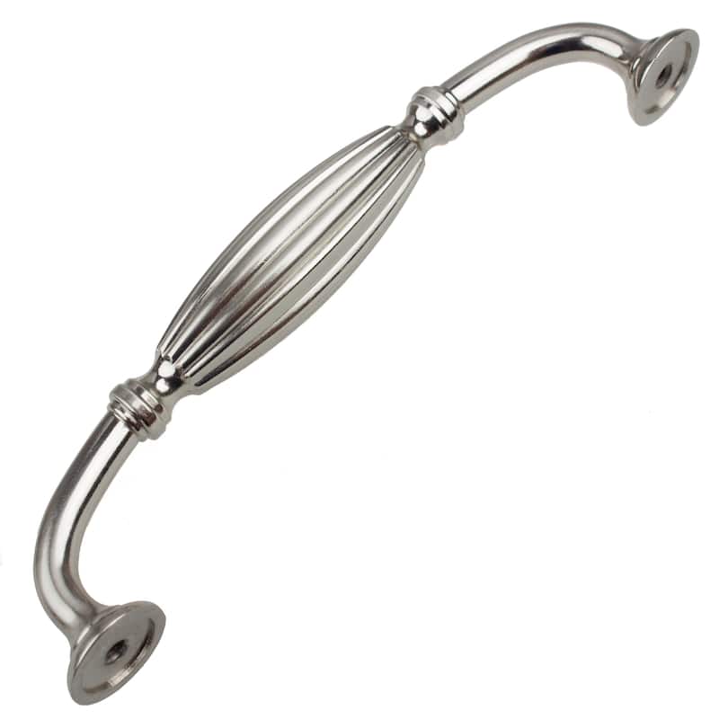 GlideRite 5-inch Satin Nickel Fluted Cabinet Pull (Case of 10)