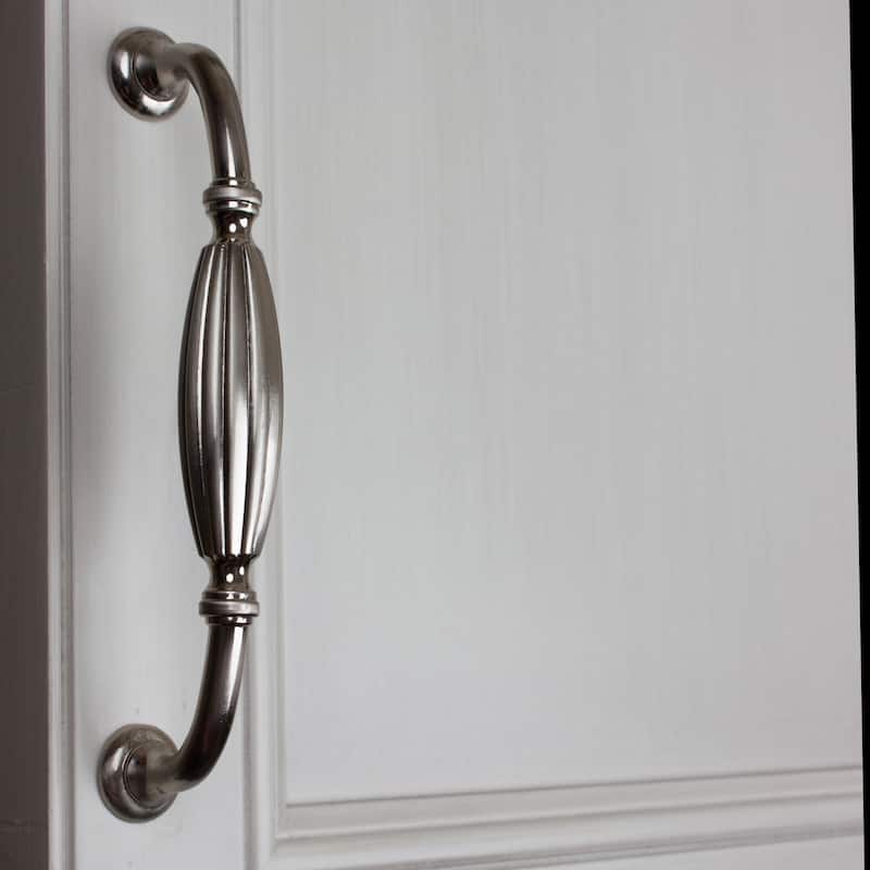 GlideRite 5-inch Satin Nickel Fluted Cabinet Pull (Case of 10)