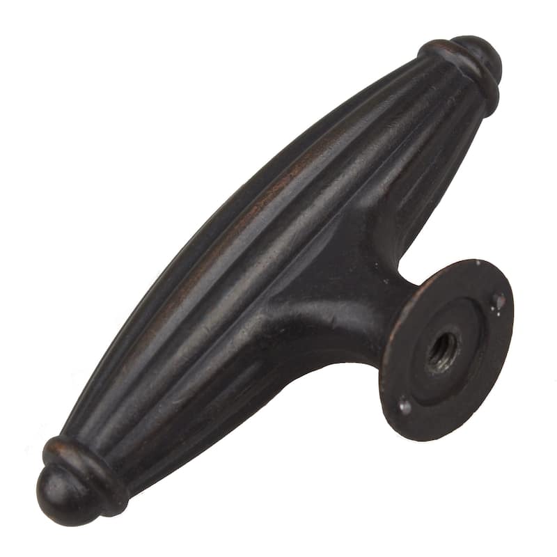GlideRite 2.5-inch Oil Rubbed Bronze Fluted Cabinet Knob (Case of 10)