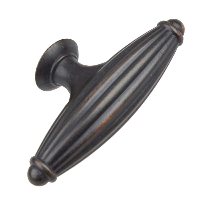 GlideRite 2.5-inch Oil Rubbed Bronze Fluted Cabinet Knob (Case of 10)