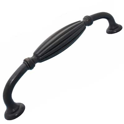 GlideRite 5-inch Oil Rubbed Bronze Fluted Cabinet Pull (Case of 10)