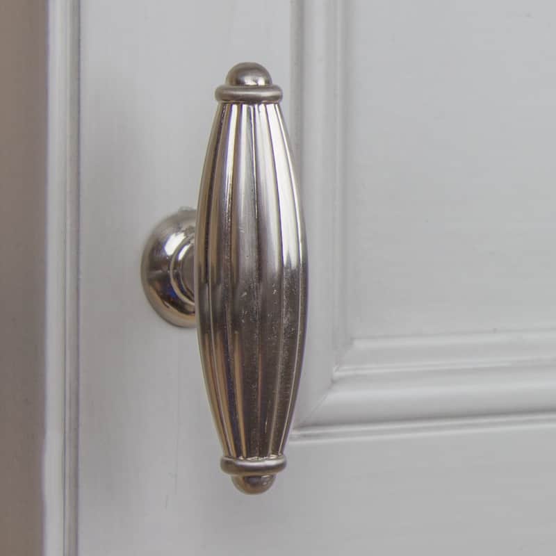 GlideRite 2.5-inch Satin Nickel Fluted Cabinet Knob (Case of 10)