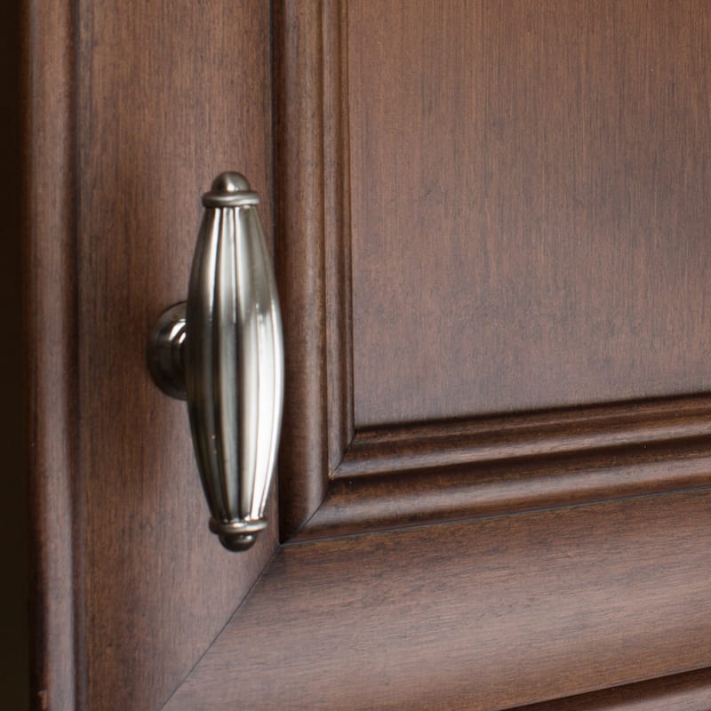 GlideRite 2.5-inch Satin Nickel Fluted Cabinet Knob (Case of 10)