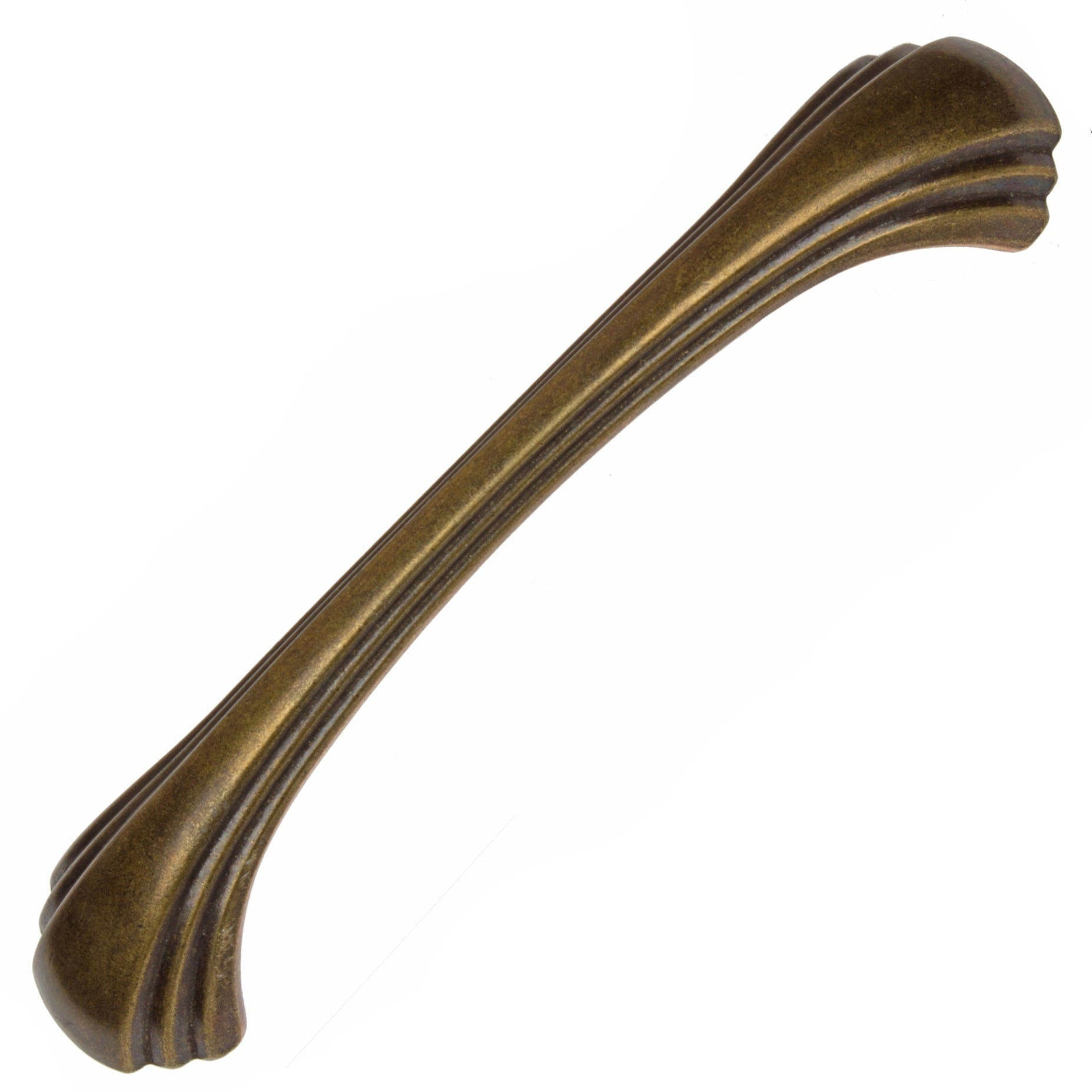 GlideRite 4.5-inch CC Antique Brass Shell Cabinet Pulls (Case of 10