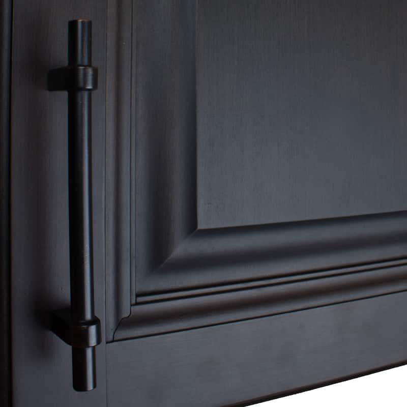 GlideRite 6-inch Oil Rubbed Bronze Zinc Euro T-bar Cabinet Handle Bar Pulls (Case of 10)