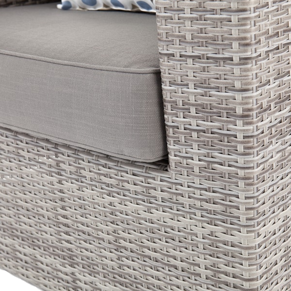 Grey Wicker Chairs harper blvd brixton outdoor wicker chair and ottoman 4pc set Grey Wicker Chairs harper blvd brixton outdoor wicker chair and ottoman 4pc set