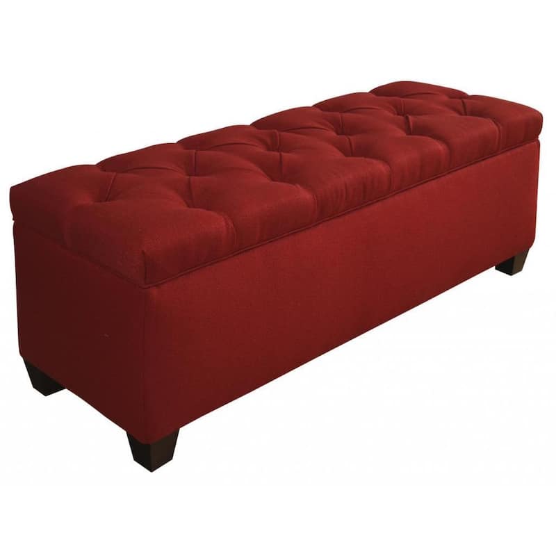 The Sole Secret Shoe Storage Bench - Candice Berry - Red Large