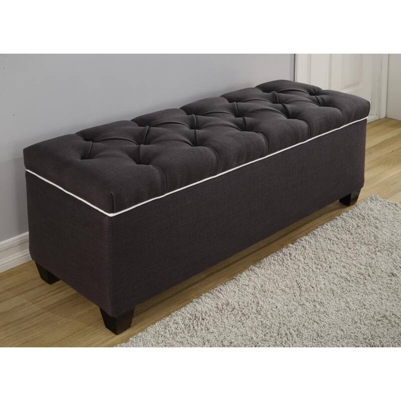 The Sole Secret Shoe Storage Bench - Loft Charcoal