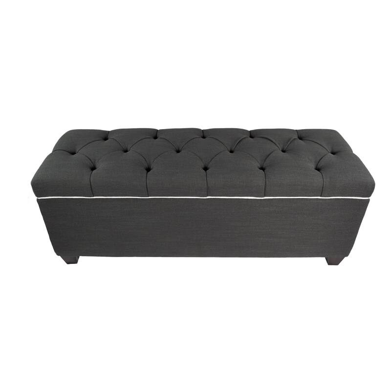 The Sole Secret Shoe Storage Bench - Loft Charcoal