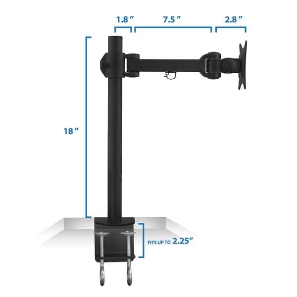 Shop Mount It Single Desk Mount Stand With Adjustable Extension