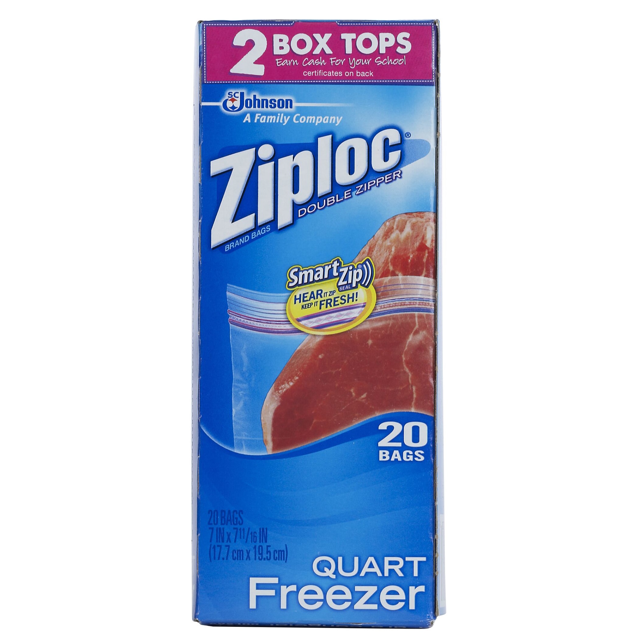 zip seal freezer bags large