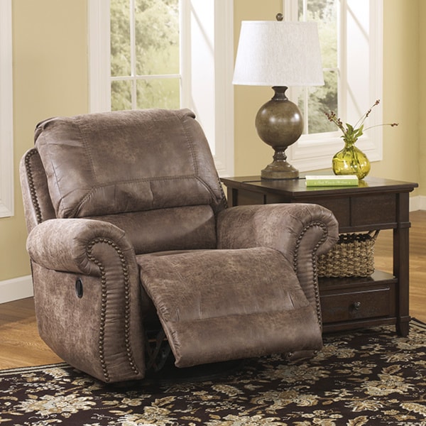 Signature Design by Ashley Oberson Brown Swivel Glider Recliner