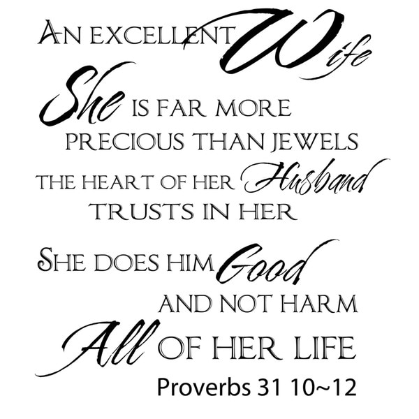 Proverbs 31 Vinyl Wall Art