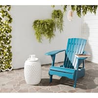 Safavieh Outdoor Living Mopani Adirondack Blue Acacia Wood Chair
