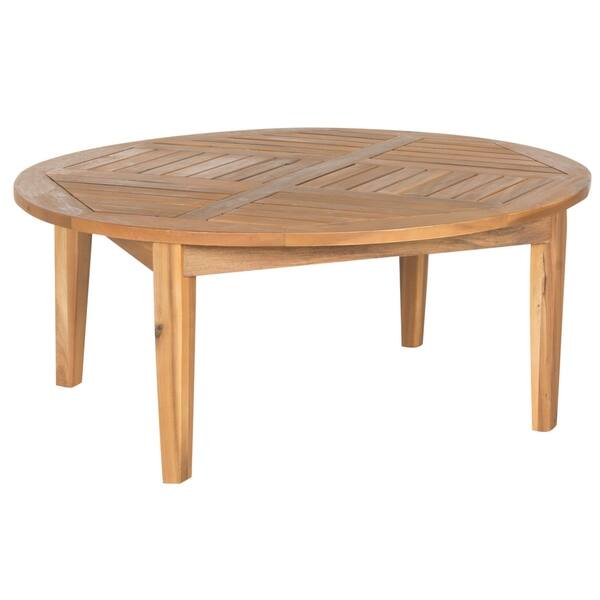 Shop Safavieh Outdoor Living Anaheim Brown Acacia Wood 5 Piece