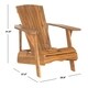 Safavieh Outdoor Living Vista Brown Acacia Wood Adirondack Chair - Thumbnail 1