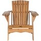 Safavieh Outdoor Living Vista Brown Acacia Wood Adirondack Chair - Thumbnail 0