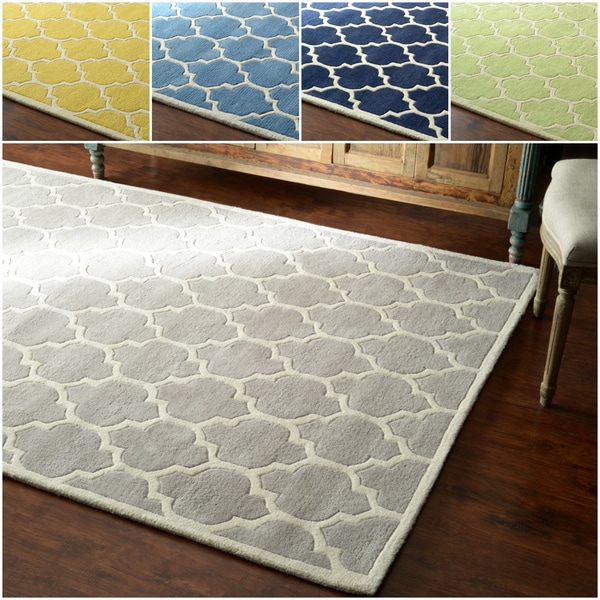 nuLOOM Hand tufted Lattice Wool Geometric Rug (5 x 8)   16309803