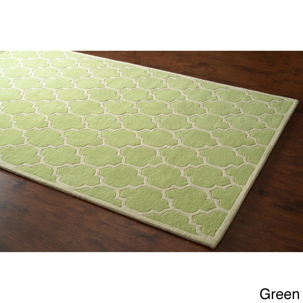 Nuloom Hand tufted Lattice Wool Geometric Rug (5 X 8)