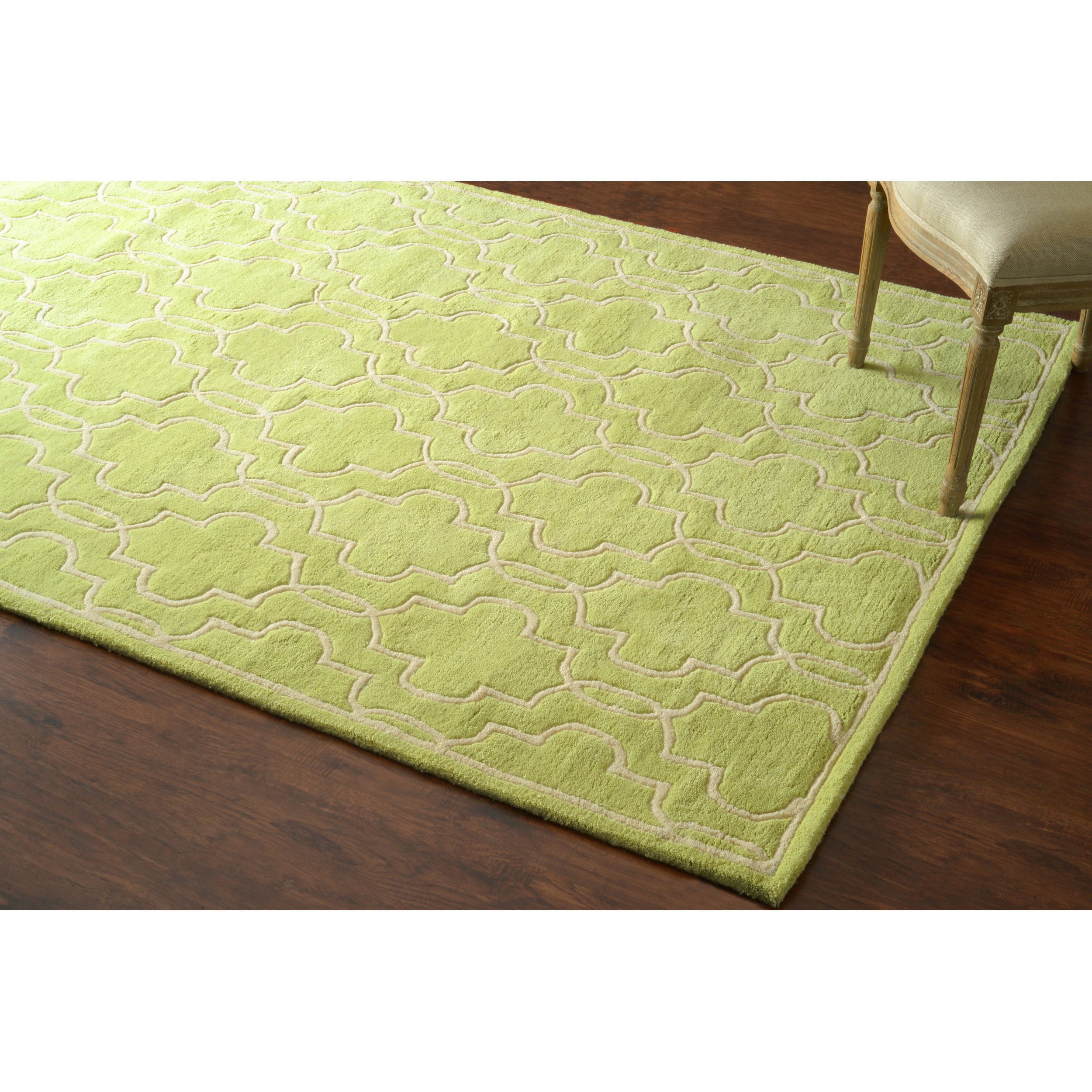 Nuloom Hand tufted Lattice Wool Geometric Fancy Rug (5 X 8)