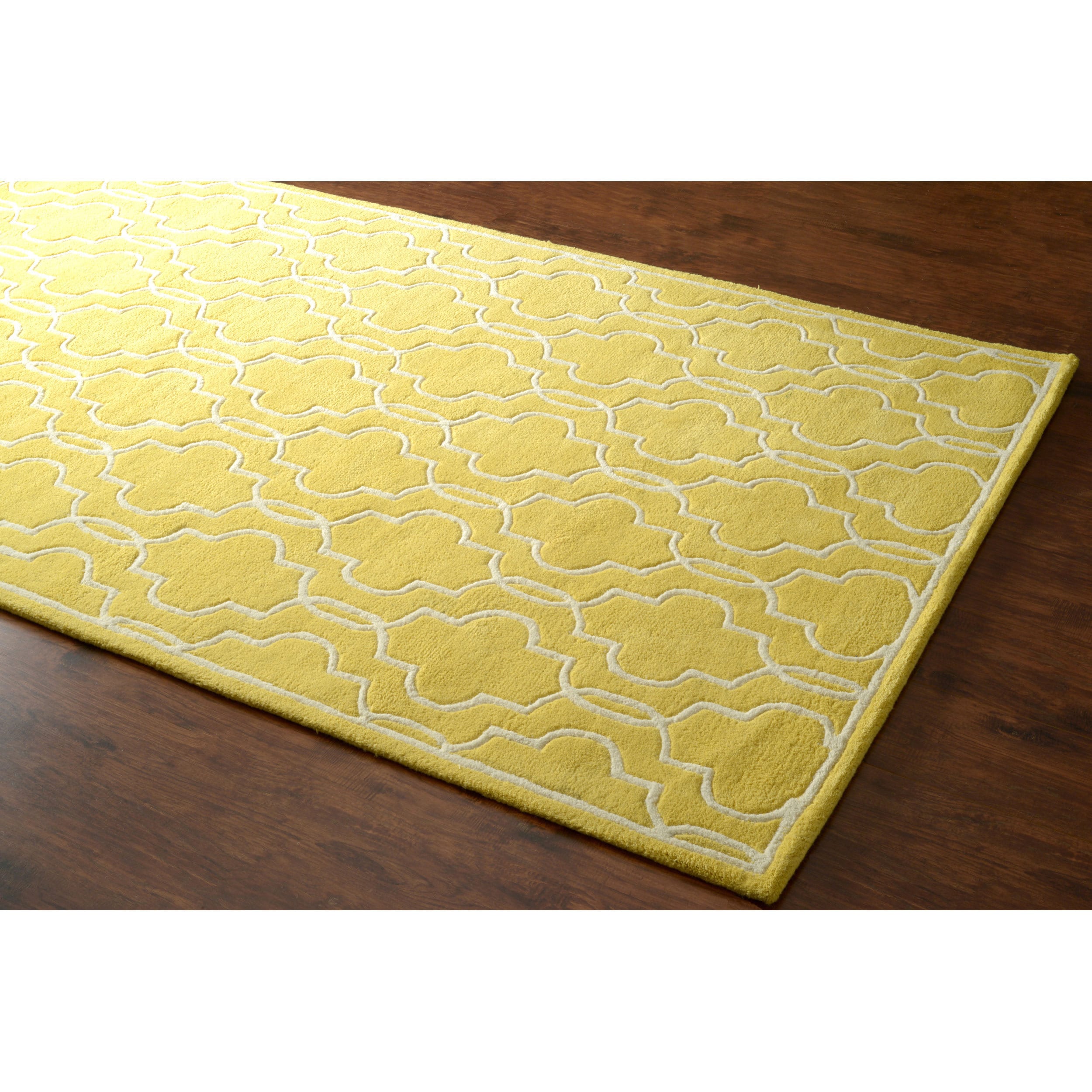 Nuloom Hand tufted Lattice Wool Geometric Fancy Rug (5 X 8)