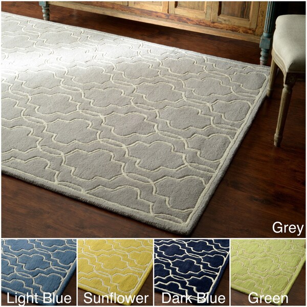 Shop nuLOOM Handtufted Lattice Wool Geometric Fancy Rug (5' x 8