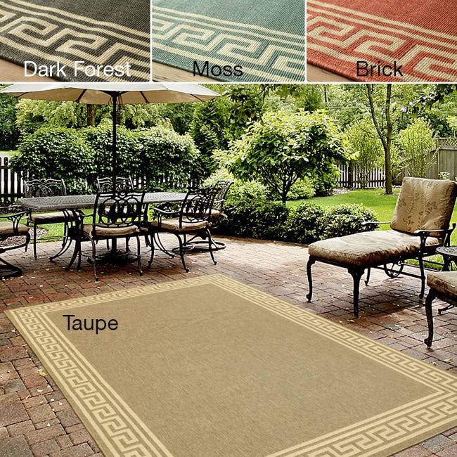 Nuloom Indoor/ Outdoor Greek Key Porch Rug (7 X 10)