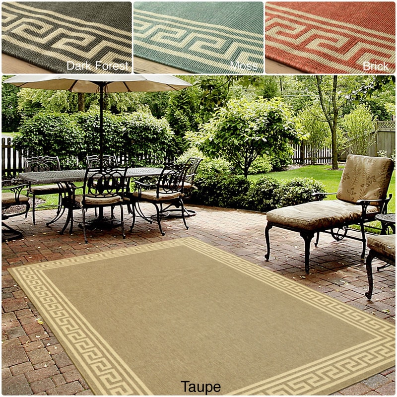 Nuloom Indoor/ Outdoor Greek Key Porch Rug (9 X 12)