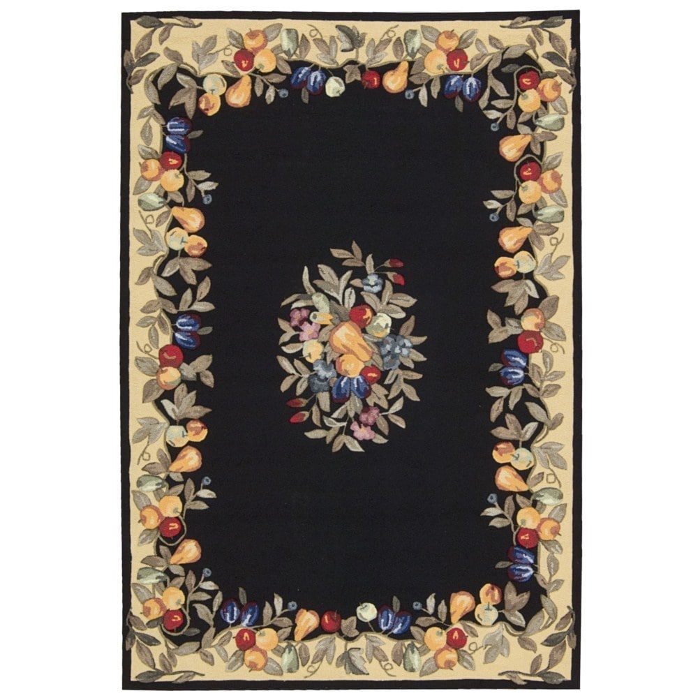 Nourison Everywhere Black Accent Fruit Rug (5 X 8)