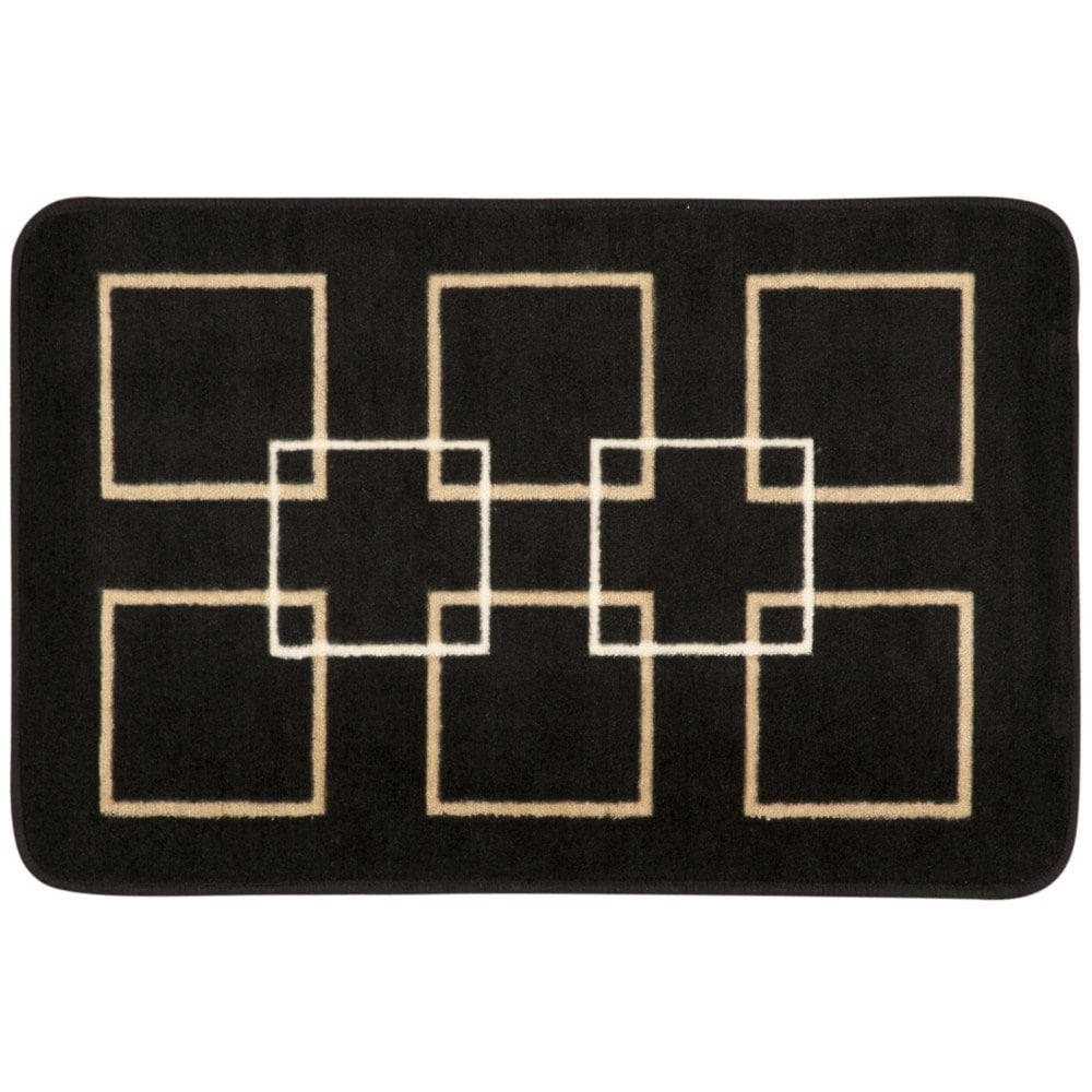 Nourison Accent Decor Black Rug (18 X 26)