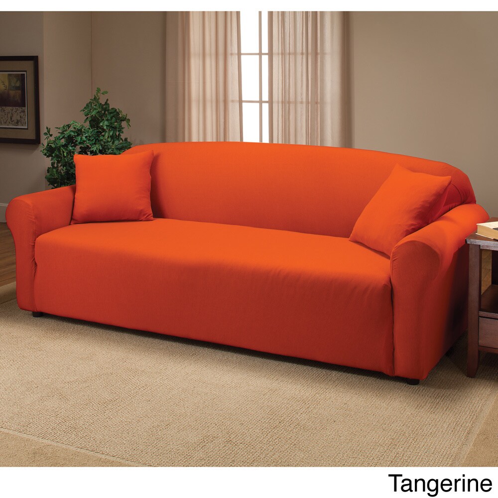 BAMFY L-Shape Leather Couch Cover, Easy to Clean Anti-Slip Universal  Stretch Sofa Cover Furniture Protector for Living Room (Color : Orange,  Size : 3