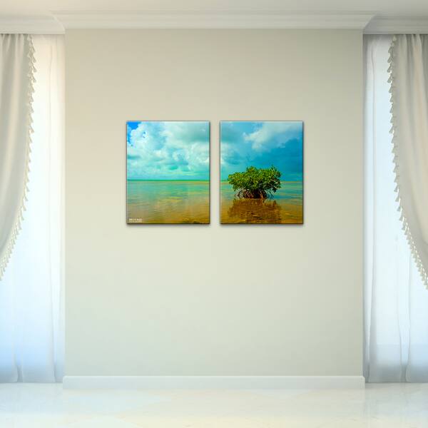Lone Mangrove' 2-Piece Wrapped Canvas Wall Art Set - Bed Bath & Beyond ...