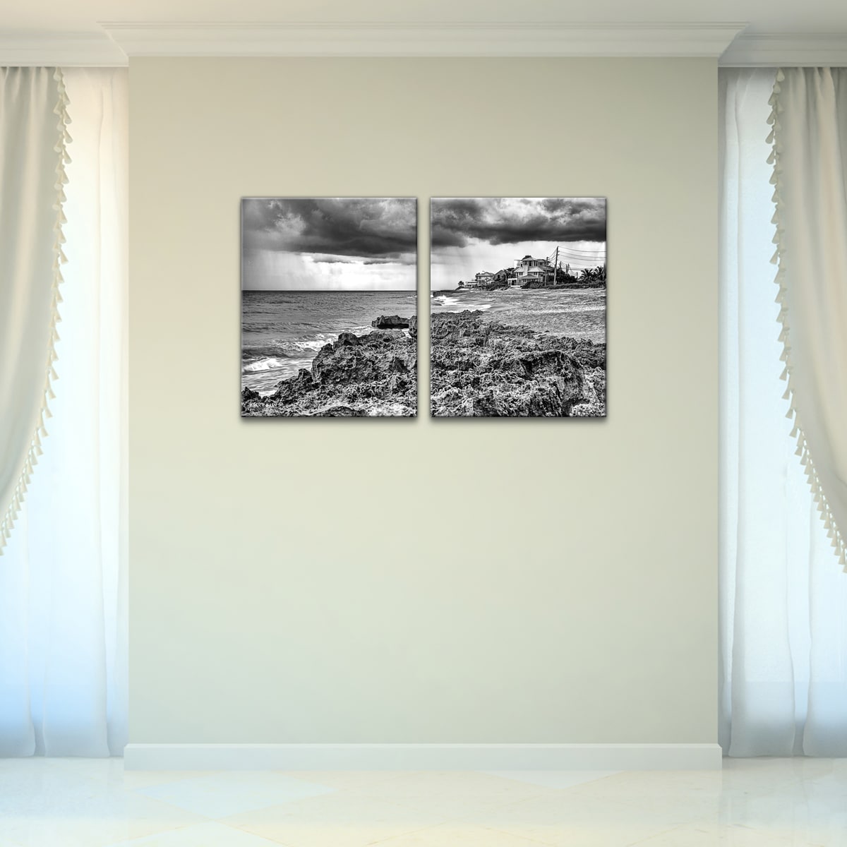 Bruce Bain Beach Front 3 piece Canvas Wall Art