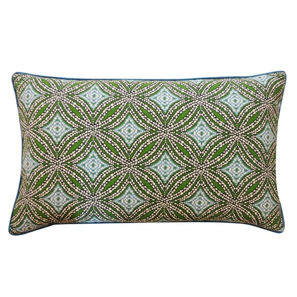 Handmade Turtle Pebble Blue Decorative Pillow - 12" x 20"
