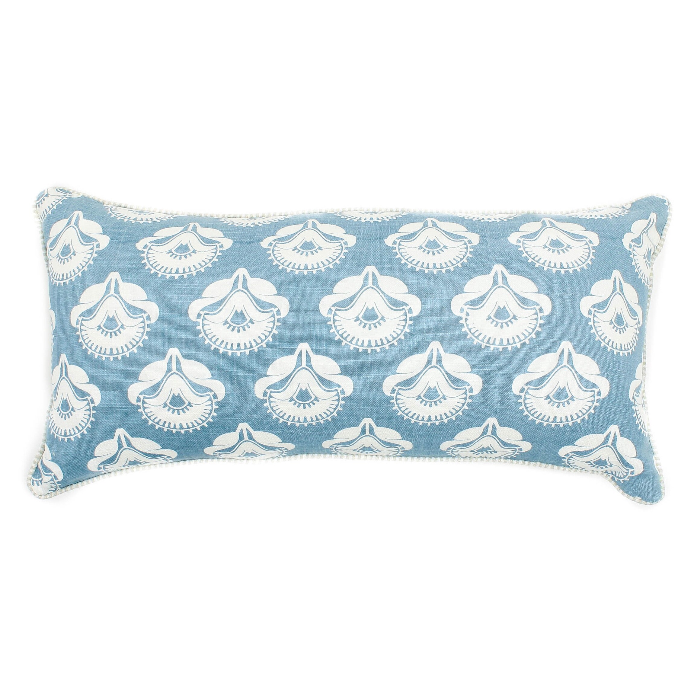 Shop Poppyprint Pale Blue Decorative Throw Pillow Free Shipping