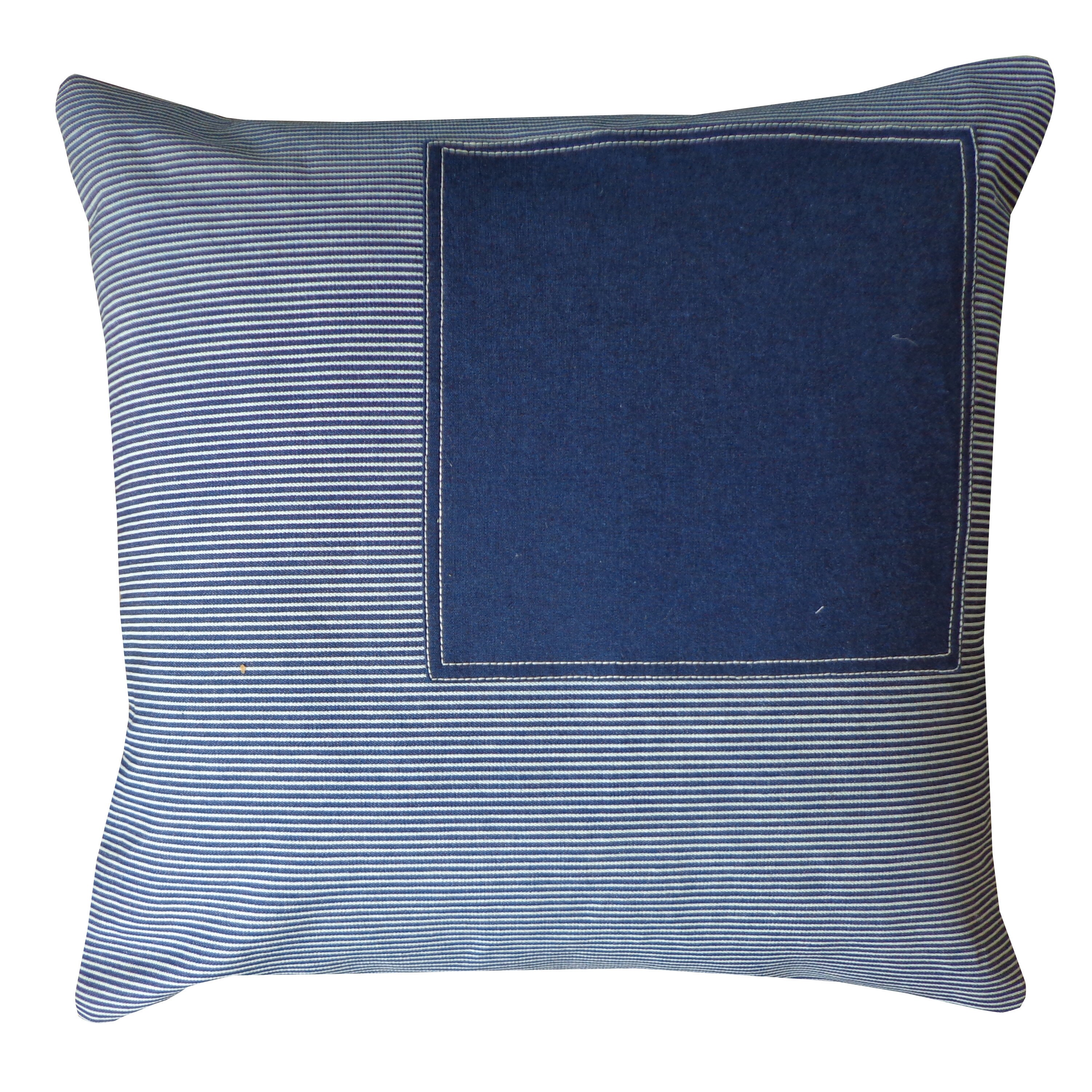 Window Stripe Navy Decorative Throw Pillow Navy 20 x 20 807882125292 | eBay