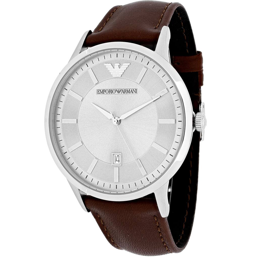 Emporio Armani Men's AR2463 Classic Brown Leather Watch