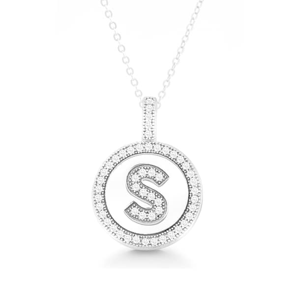 Details about / Genuine Pave Diamond Disc Pendant Gold Plated 925 Silver 18/" Link Chain Jewelry