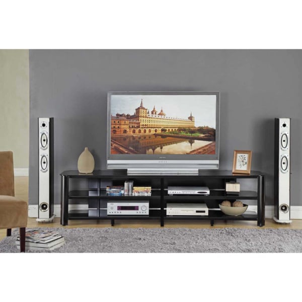 InnovEx Oxford 83-inch Black TV Stand - Free Shipping ...