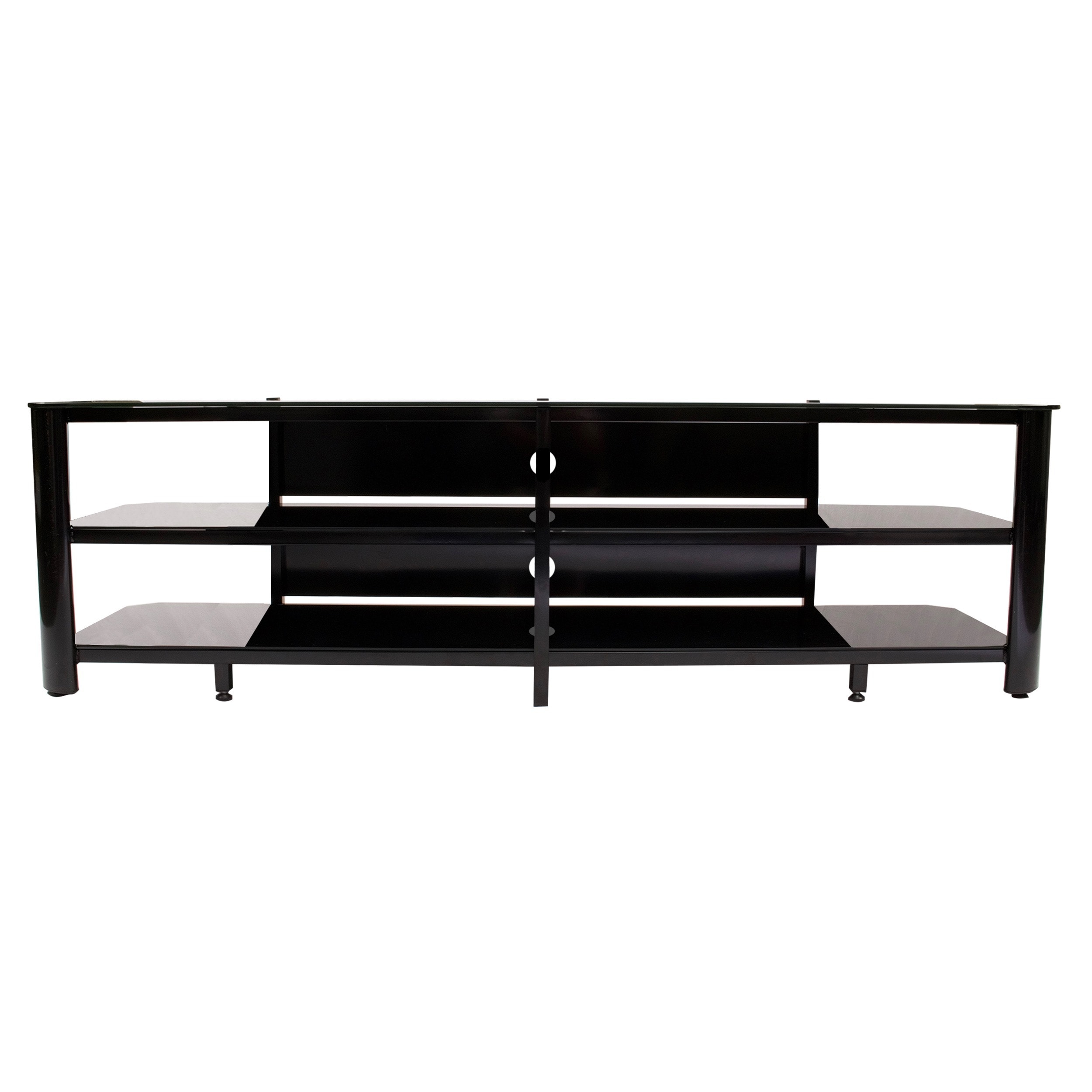 Fold 'N' Snap Oxford 83-inch Black Innovex TV Stand - Overstock