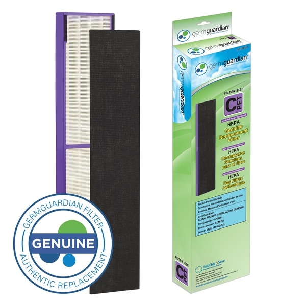 GermGuardian FLT5250PT True HEPA with Pet Pure Treatment GENUINE Replacement Filter C for AC5000 Series Air Purifiers