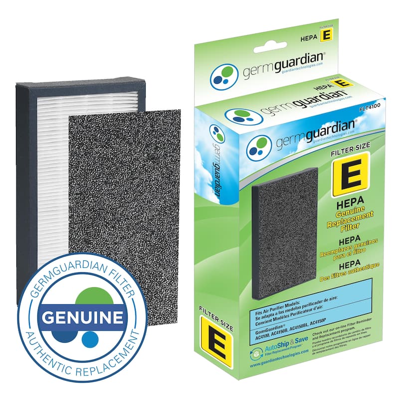GermGuardian FLT4100 HEPA GENUINE Replacement Filter E for AC4100 Air Purifier