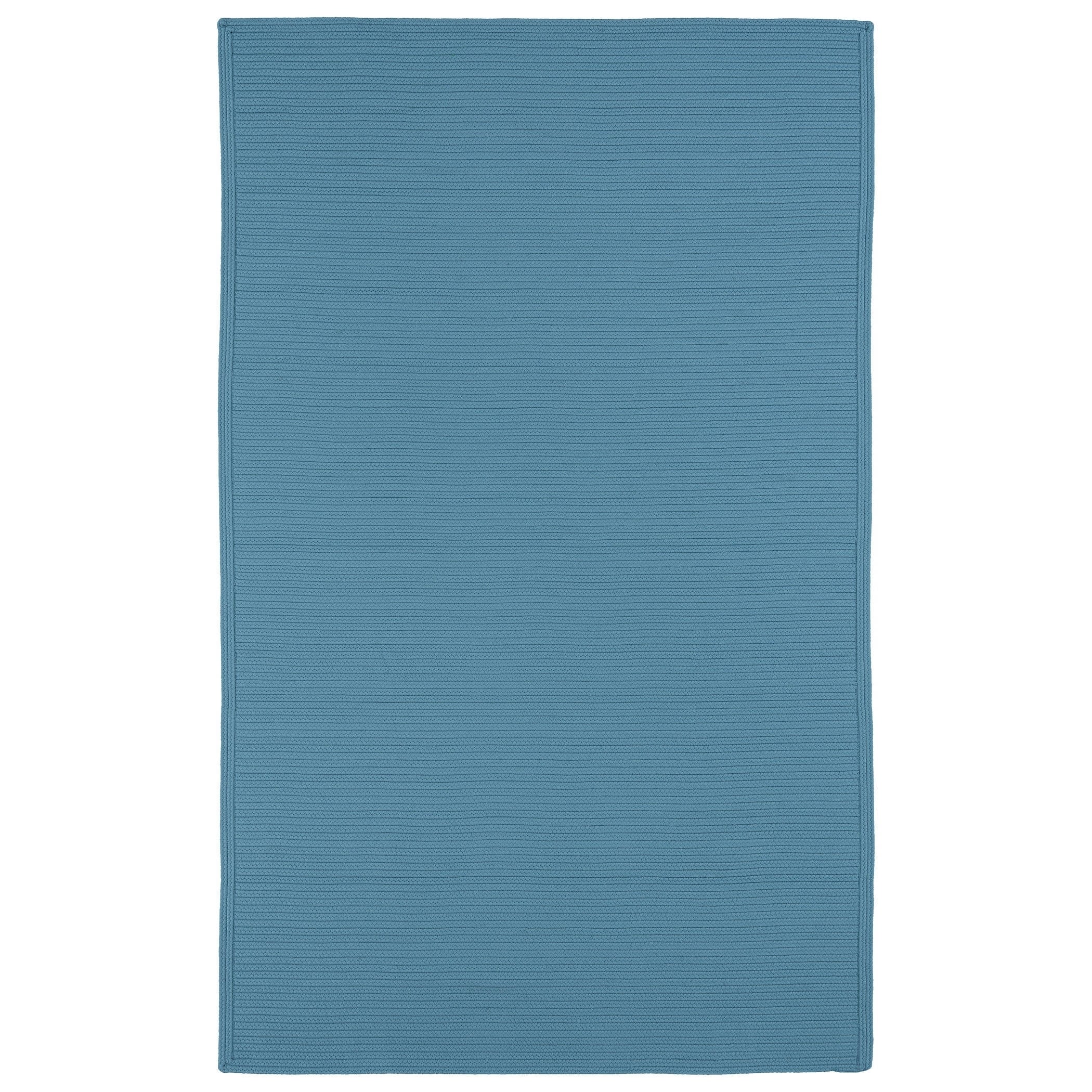 Indoor/ Outdoor Malibu Woven Teal Rug (3 X 5)