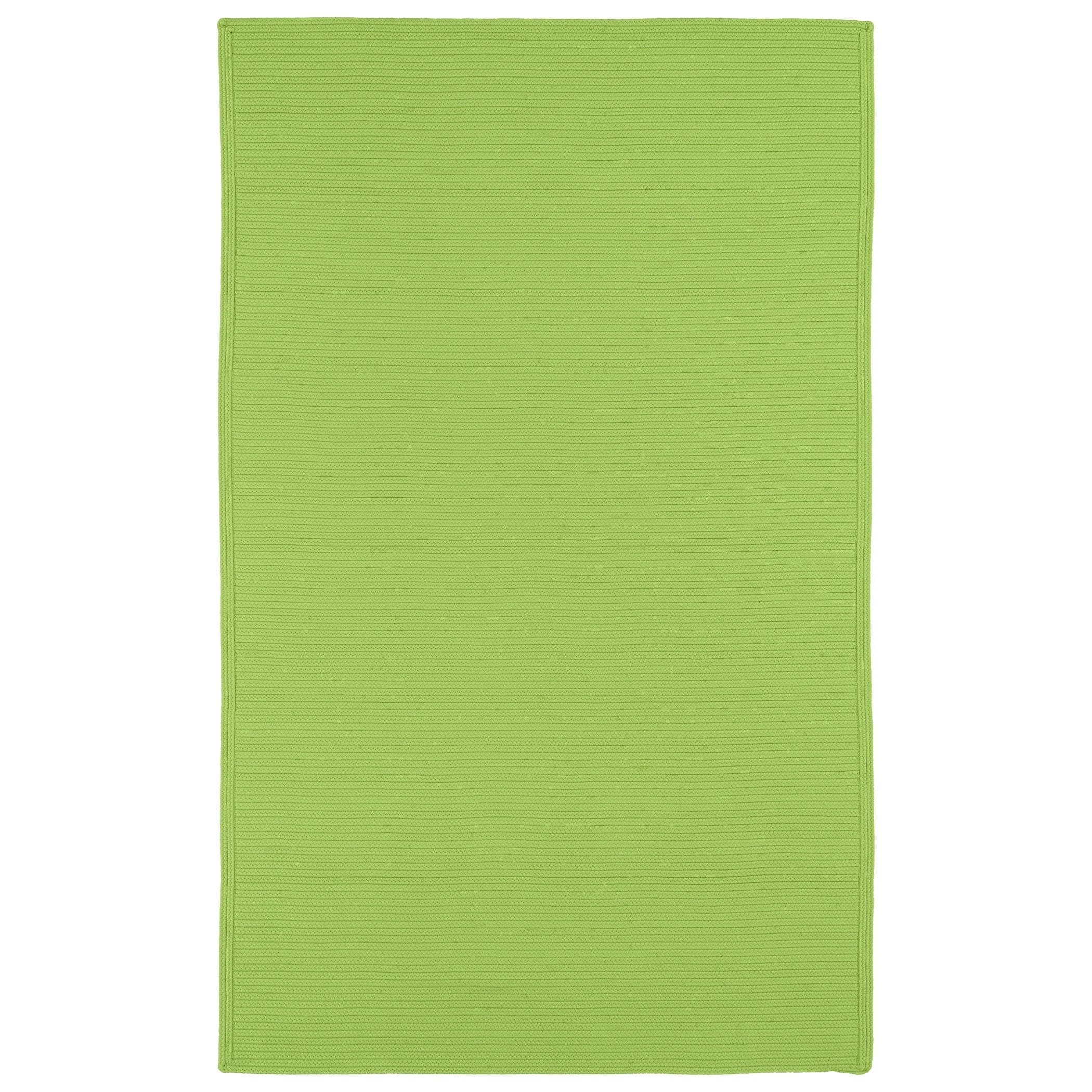 Indoor/ Outdoor Malibu Woven Lime Green Rug (9 X 12)