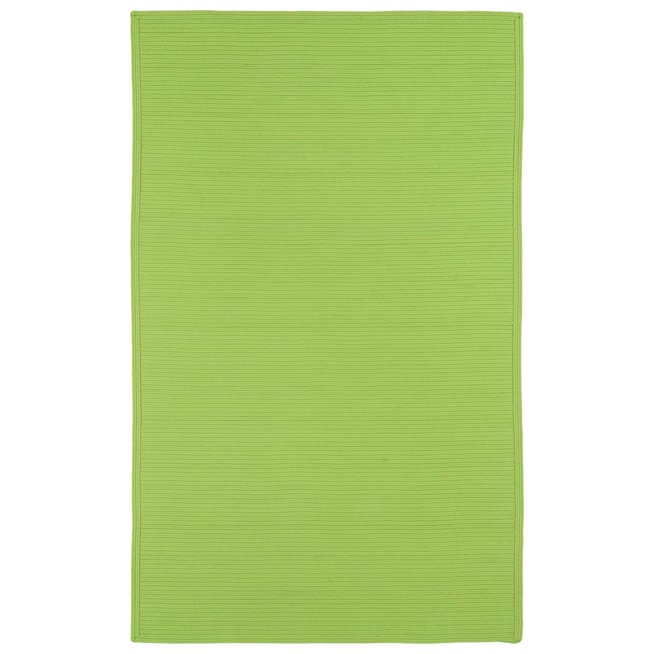 Indoor/ Outdoor Malibu Woven Lime Green Rug (8 X 11)