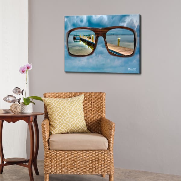Shop Glasses Photographic Wrapped Canvas Wall Art Overstock 9134646