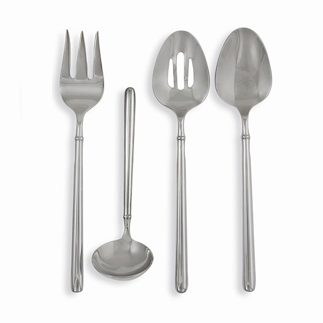 Ginkgo Svelte 4 piece Stainless Steel Hostess Serving Set